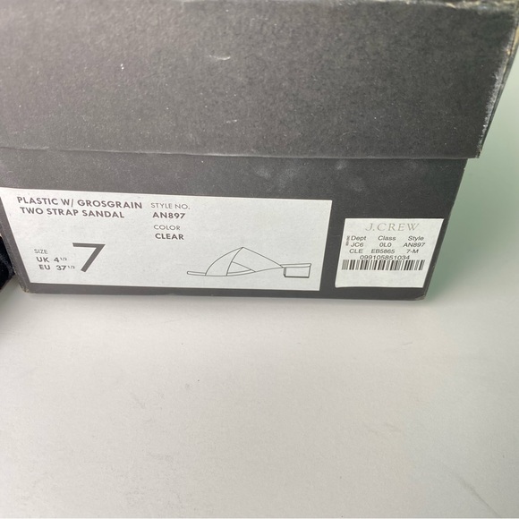 J. CREW Florence sandals with transparent cross straps - Picture 6 of 6